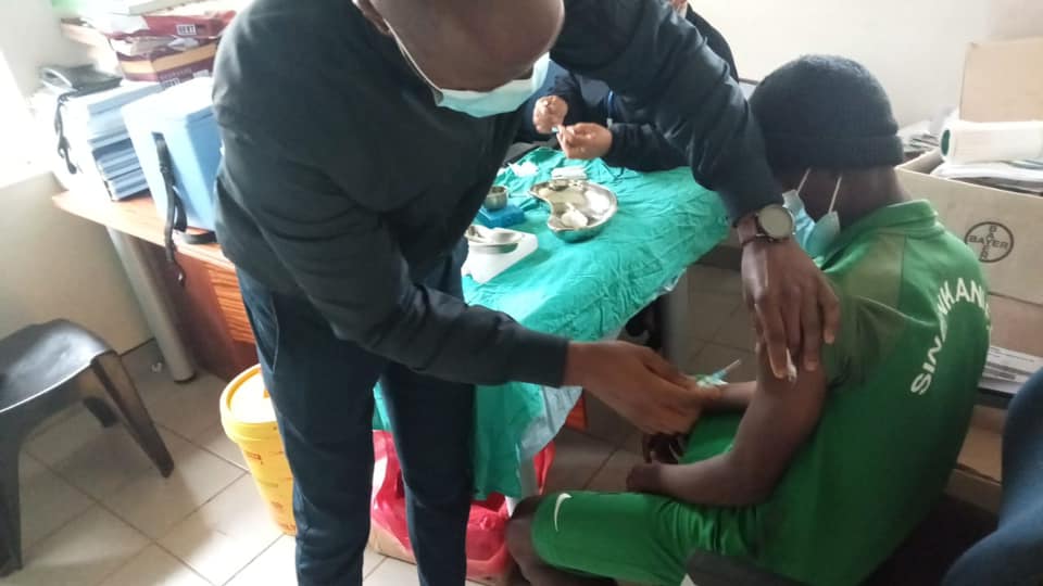 SINENKANI FC TEAM AND TECHNICAL MANAGEMENT HAVE RECEIVED THEIR COVID-19 VACCINES