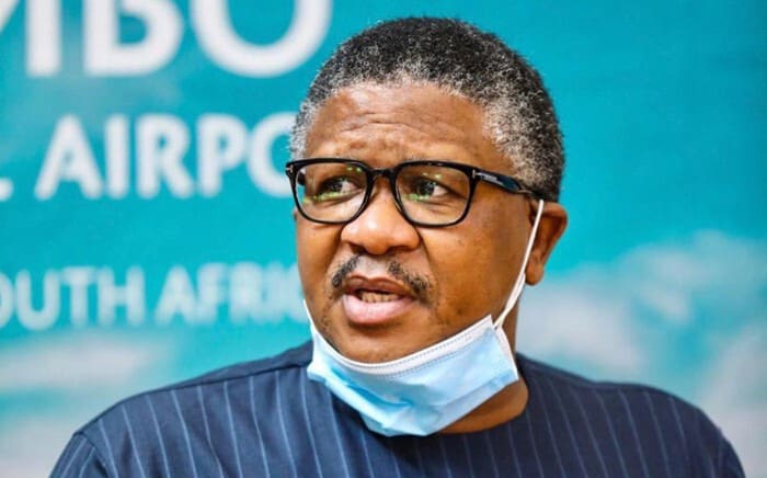 TRANSPORT MINISTER MBALULA CONDUCTS OVERSIGHT VISIT ON EASTERN CAPE ROADS FILE: Transport Minister Fikile Mbalula. Picture: @MbalulaFikile/Twitter