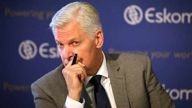 Eskom CEO Andre De Ruyter File Picture Reuters Andrè de Ruyter leaves Eskom with immediate effect