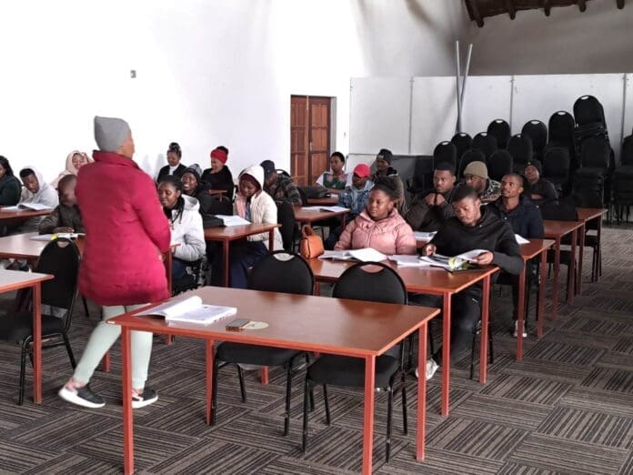 NYDA GRANT FUNDING Young people attending the Life Skills Training which is conducted by the NYDA Mthatha Branch.