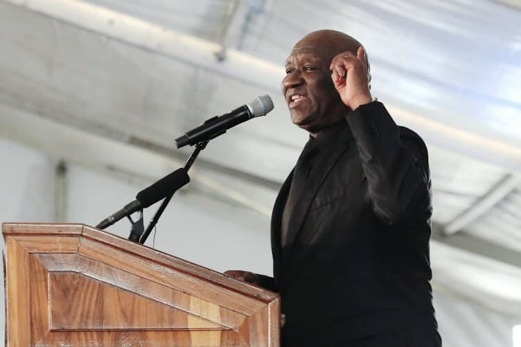 Minister of Police Bhki Cele