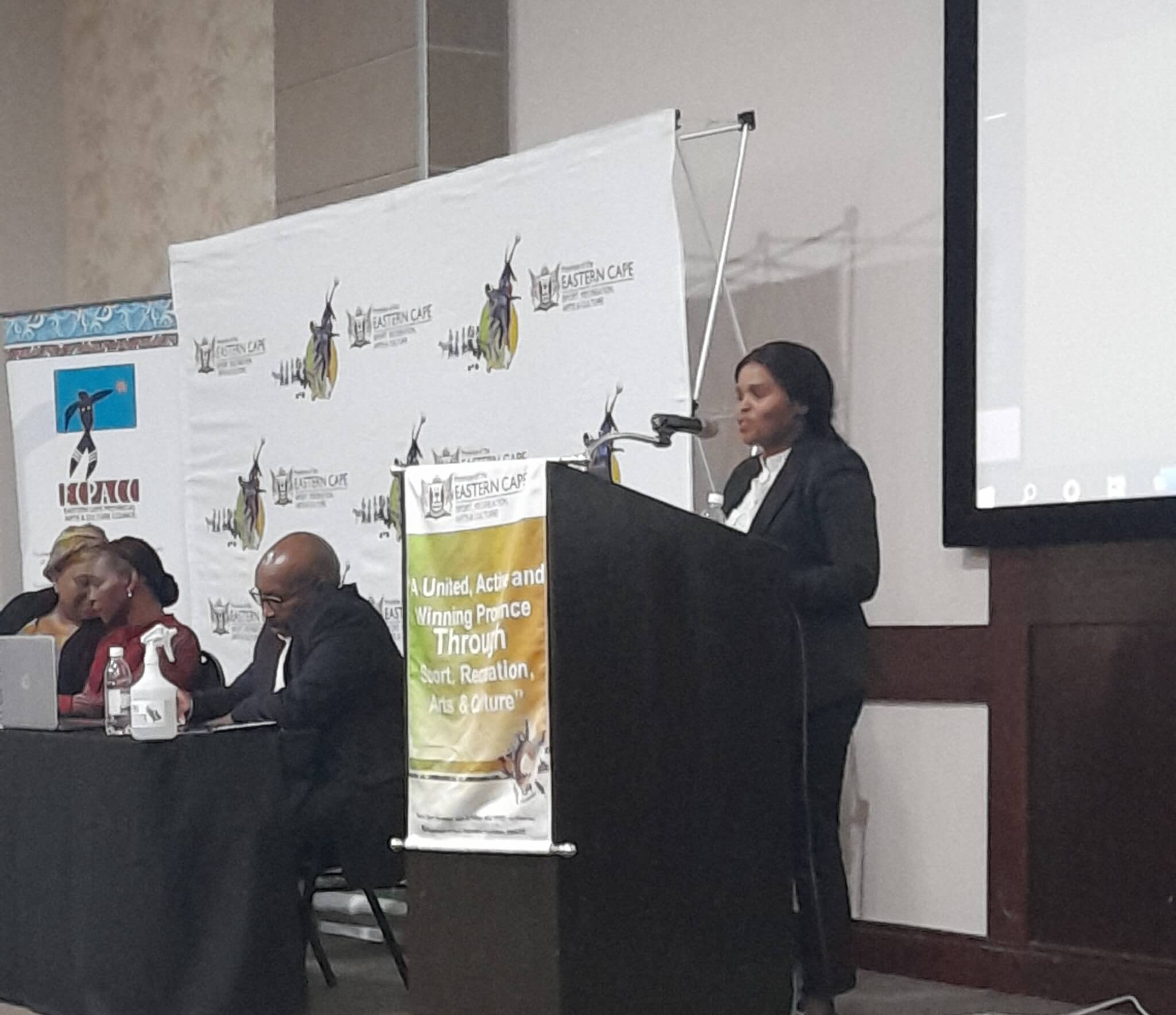 Eastern Cape department of Sport, Recreation, and Arts and Culture MEC Fezeka Nkomonye