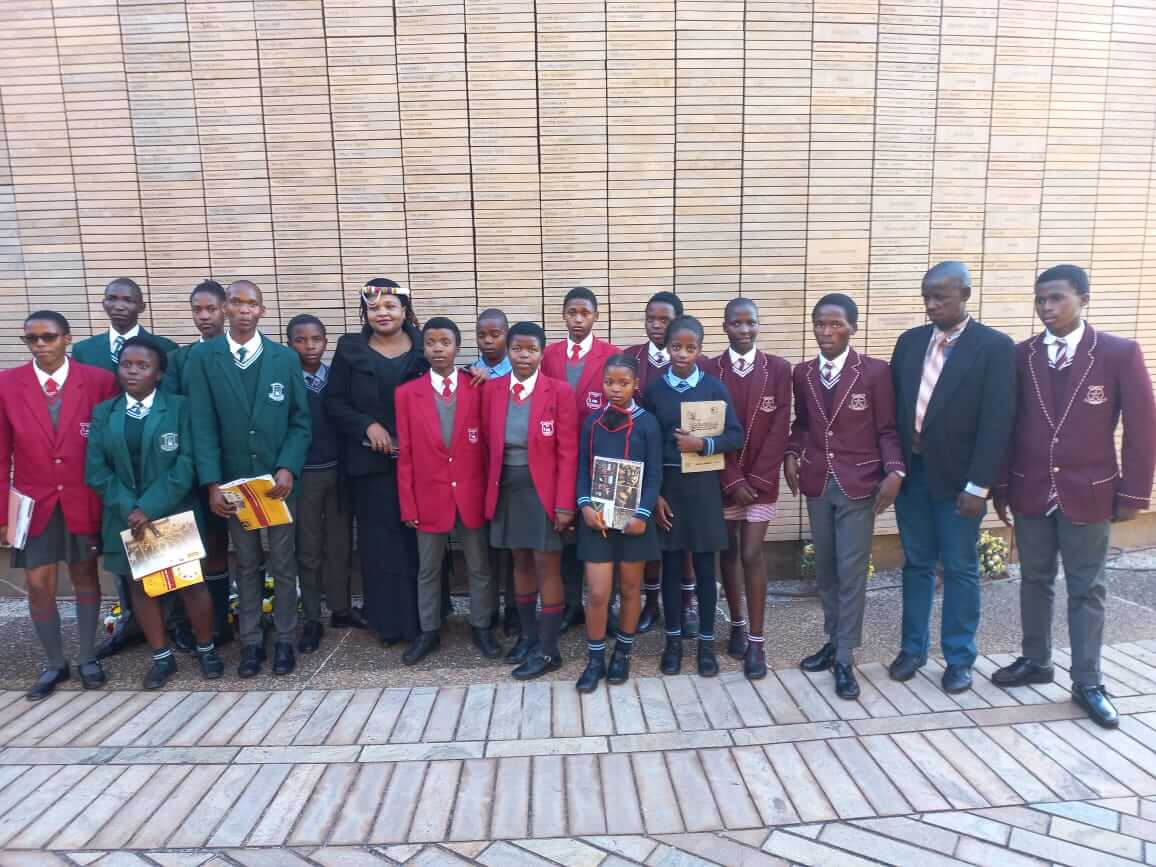 Princess Stella Sigcau II With Learners From Mncwati SSS