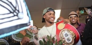 BOXING CHAMPION SIVENATHI NONTSHINGA RECEIVES A HEROES WELCOME AT THE KING PHALO AIRPORT IN EAST LONDON Sivenathi Special One Nontshinga