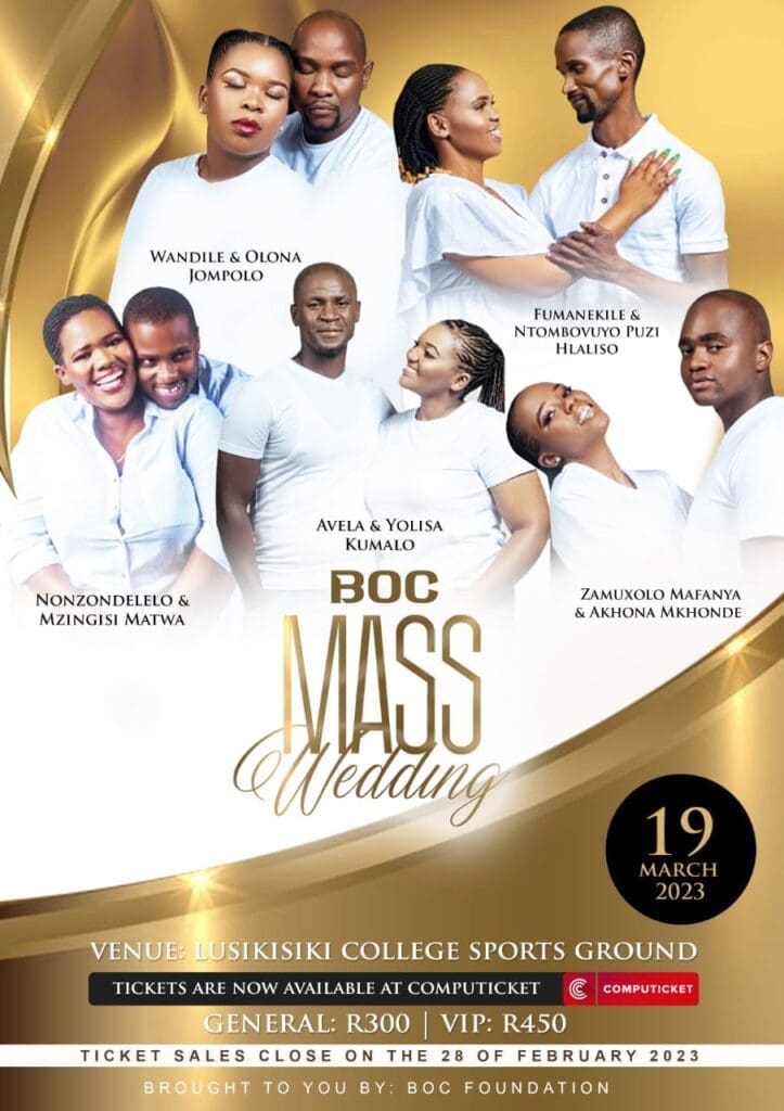 Count down to the Bags on Call Events mass wedding has begun
