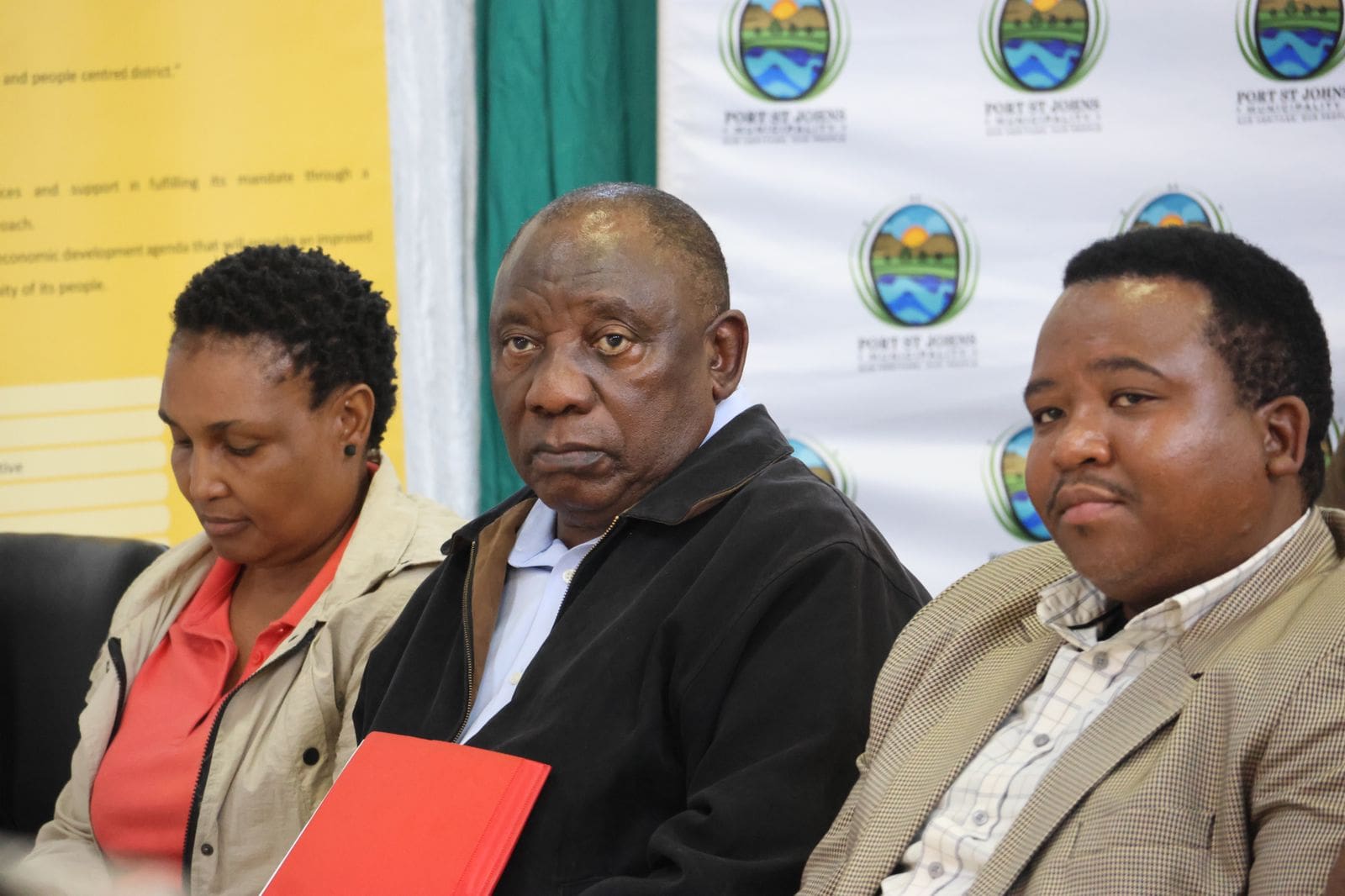 PRESIDENT CYRIL RAMAPHOSA VISITS THE TRAGEDY STRIKEN PORT ST. JOHNS PRESIDENT CYRIL RAMAPHOSA VISITS THE TRAGEDY STRIKEN PORT ST. JOHNS