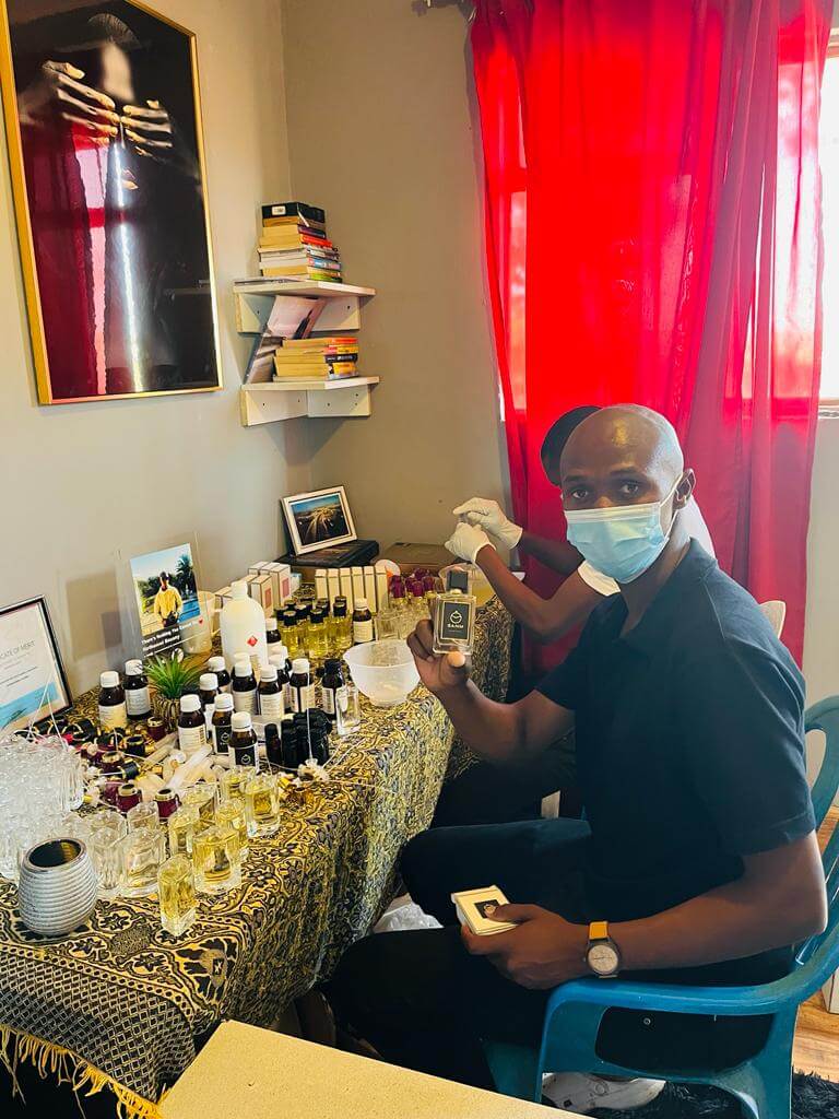 Young entrepreneur makes his own line of SANM perfumes for men and women Young entrepreneur makes his own line of SANM perfumes for men and women