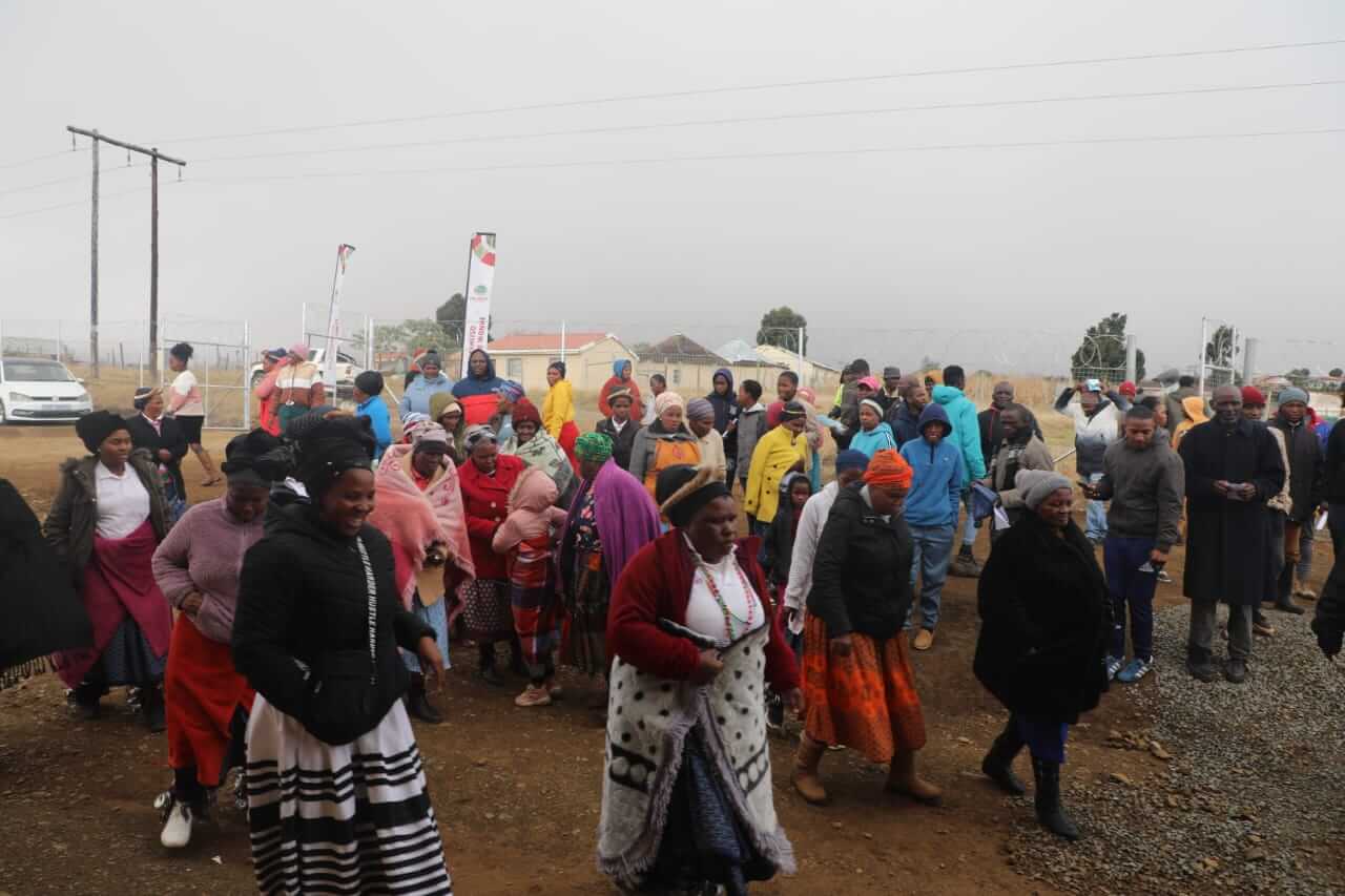 MORE THAN 200 RESIDENTS AT EMAXESIBENI WELCOMED A NEWLY BUILT COMMUNITY HALL.