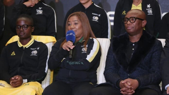 Desrie Ellis Zizi Kodwa Minister Zizi Kodwa travels to New Zealand support Banyana Banyana at FIFA Women's World Cup