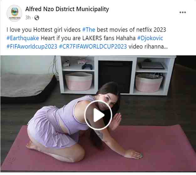 Alfred Nzo District Municipality's Official Facebook Account Hacked