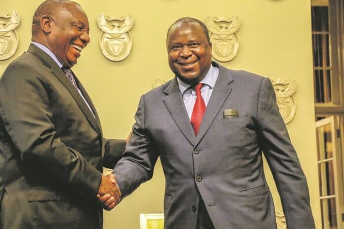 Tito Mboweni And Ramaphosa President Ramaphosa Mourns the Passing of Tito Mboweni