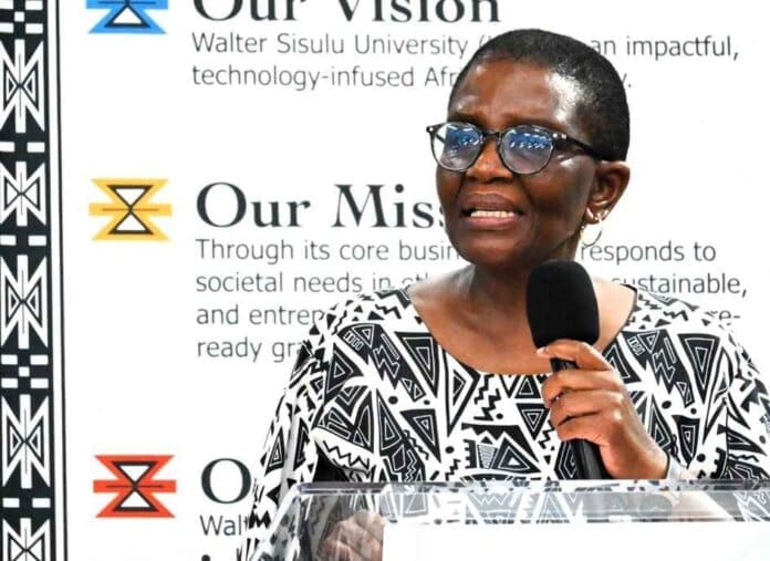 Professor Rushiella Nolundi Songca, Walter Sisulu University 11zon WSU Vice-Chancellor Encourages First-Years to Balance Academics and Student Life