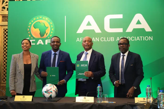 CAF President Dr Motsepe And African Club Association (ACA) Chairman Sign Historic MoU To Strengthen African Club Football CAF and ACA Sign Landmark MoU to Boost African Club Football