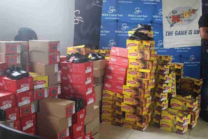 Community Uplifted as Mrs Bold Leads Donation of Over 700 School Shoes Community Uplifted as Mrs Bold Leads Donation of Over 700 School Shoes