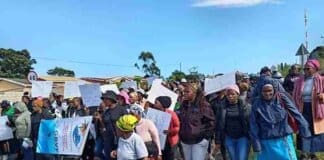 Bizana Community Marches to Mzamba Police Station Over GBV and Neliswa Cele Murder Bizana Community Marches to Mzamba Police Station Over GBV and Neliswa Cele Murder