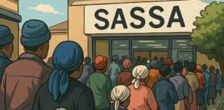 Hundreds wait in line for social grants — here’s what to expect if you’re next.