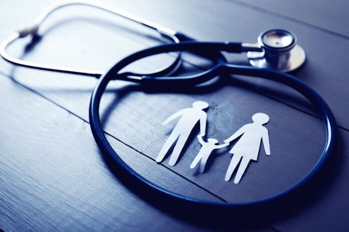 Family Health Care Insurance Concept family health care insurance concept