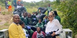 Mzamba River Shines After Massive Community Cleanup Volenteers and ITHUBA