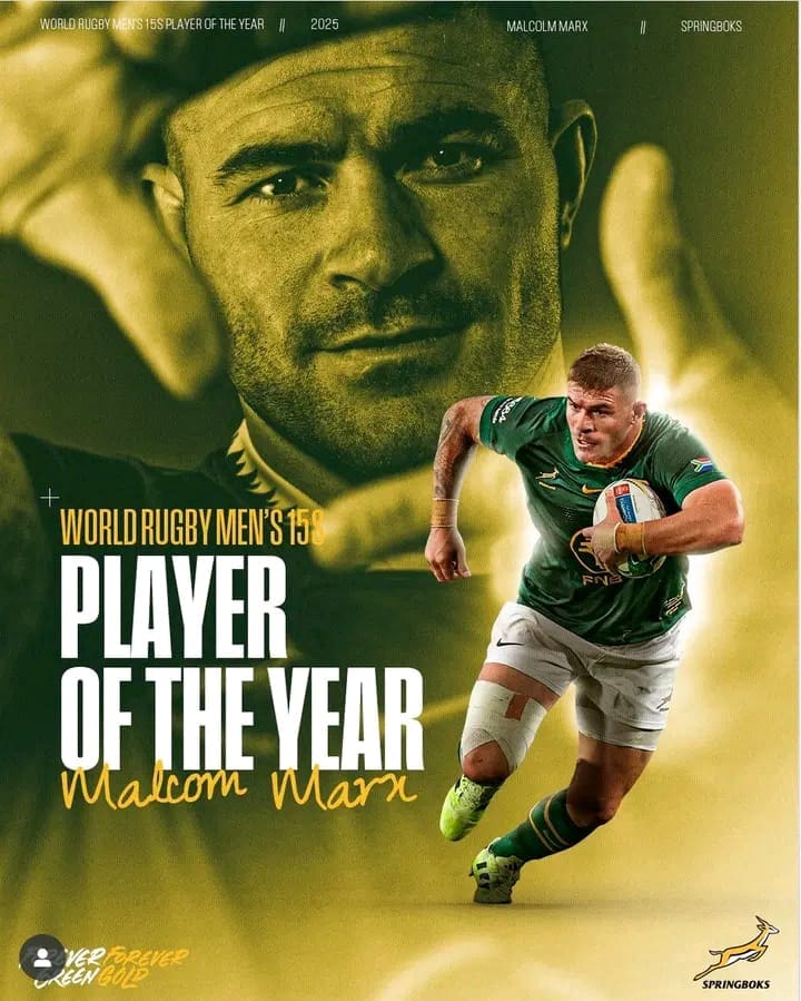 History made as Malcom Marx crowned Rugby Player Of The Year