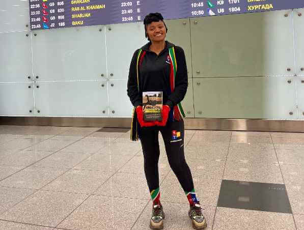 Nomawele Njongo Arrives In Rassia 2025 11zon Nomawele Njongo Flies the South African Flag at Moscow International Book Fair