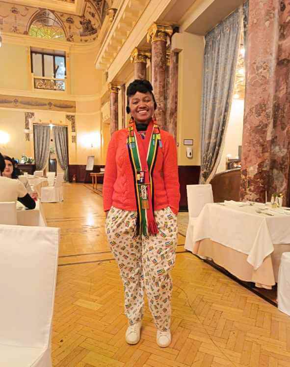 Nomawele Njongo In Rassia Nomawele Njongo Flies the South African Flag at Moscow International Book Fair