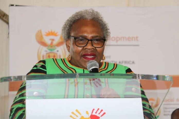 Minister of Social Development, Nokuzola Sisisi Tolashe